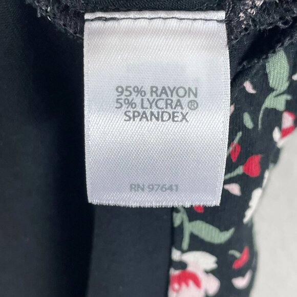 J Jill Wearever Women's Mid-Length Tall Floral Cover-Up Top - Picture 5 of 6